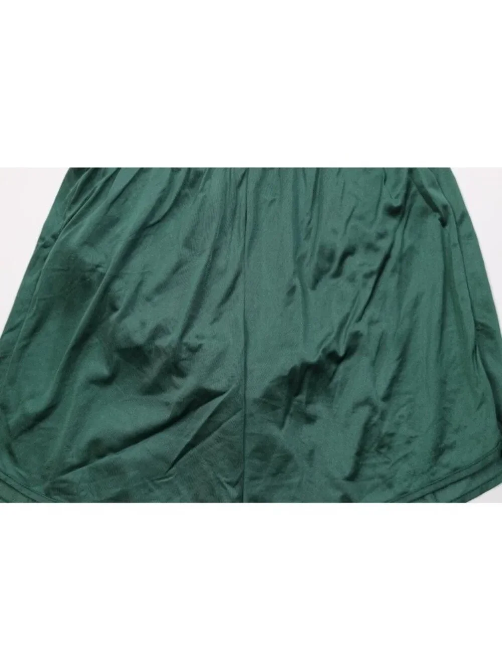 Vintage 90s Mens XL Silky Nylon Lined Running Jogging Short Shorts Green USA